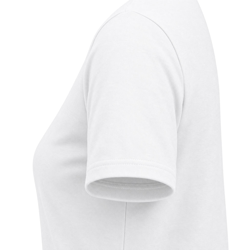 Women's Softstyle Tee — 'Eyes Up Here' Minimal Graphic Shirt