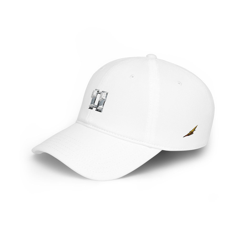 Distressed Captain's Insignia Low Profile Baseball Cap — Minimalist Embroidered Hat