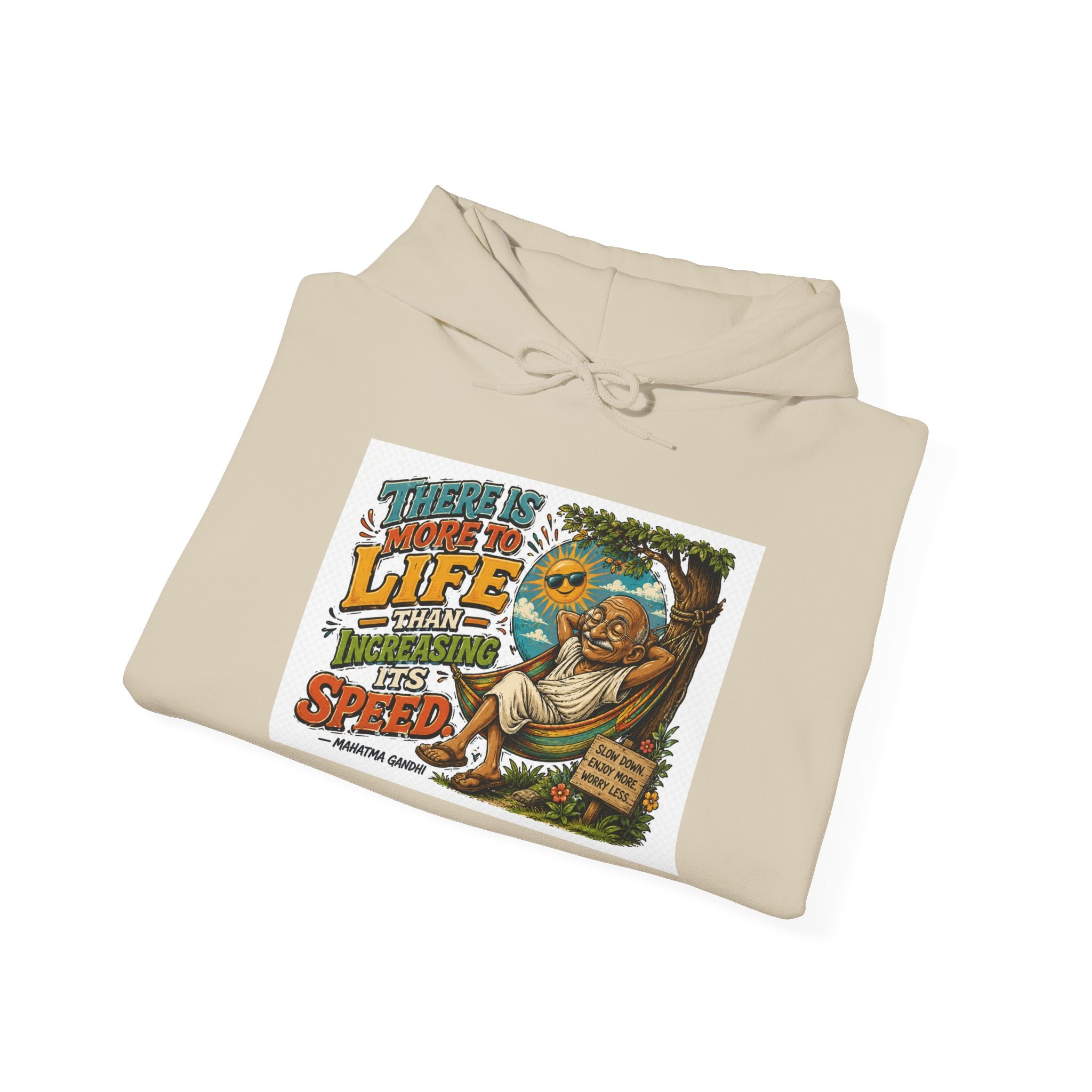 Sloth Life Hoodie — "There Is More to Life Than Speed" Relaxed Pullover