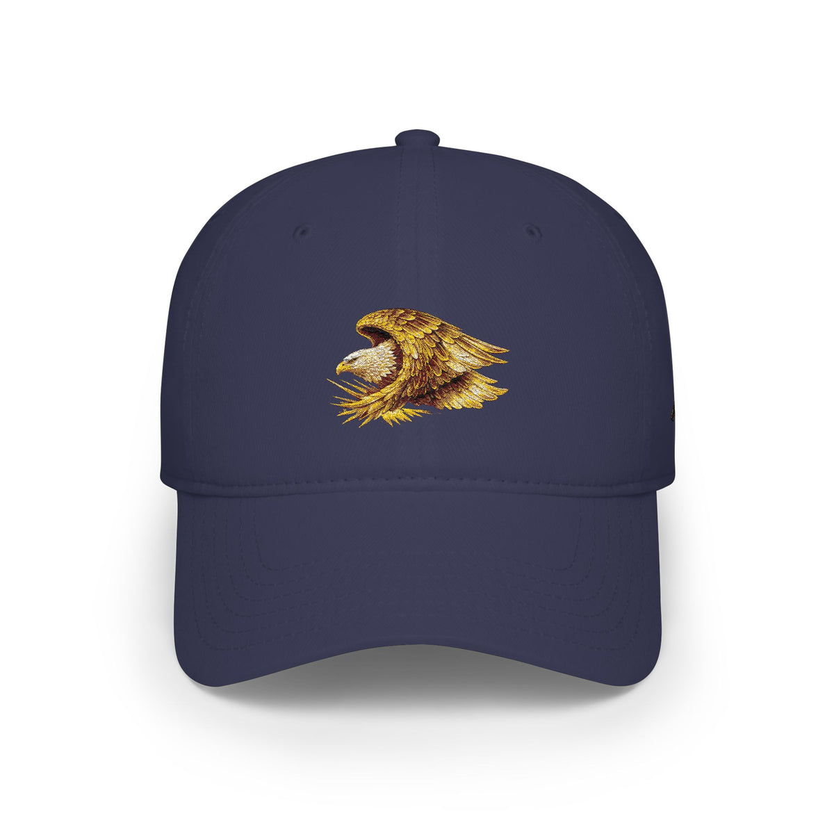 Gold Roaring Eagle Cap — Low Profile Baseball Hat