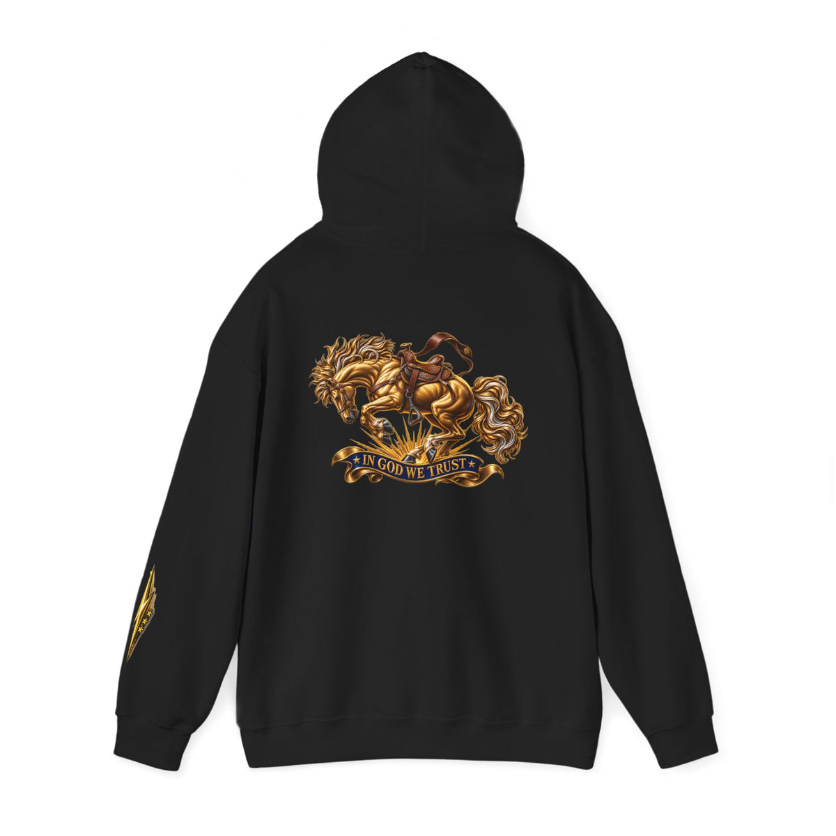 Golden Horse Hoodie — Regal Graphic Sweatshirt