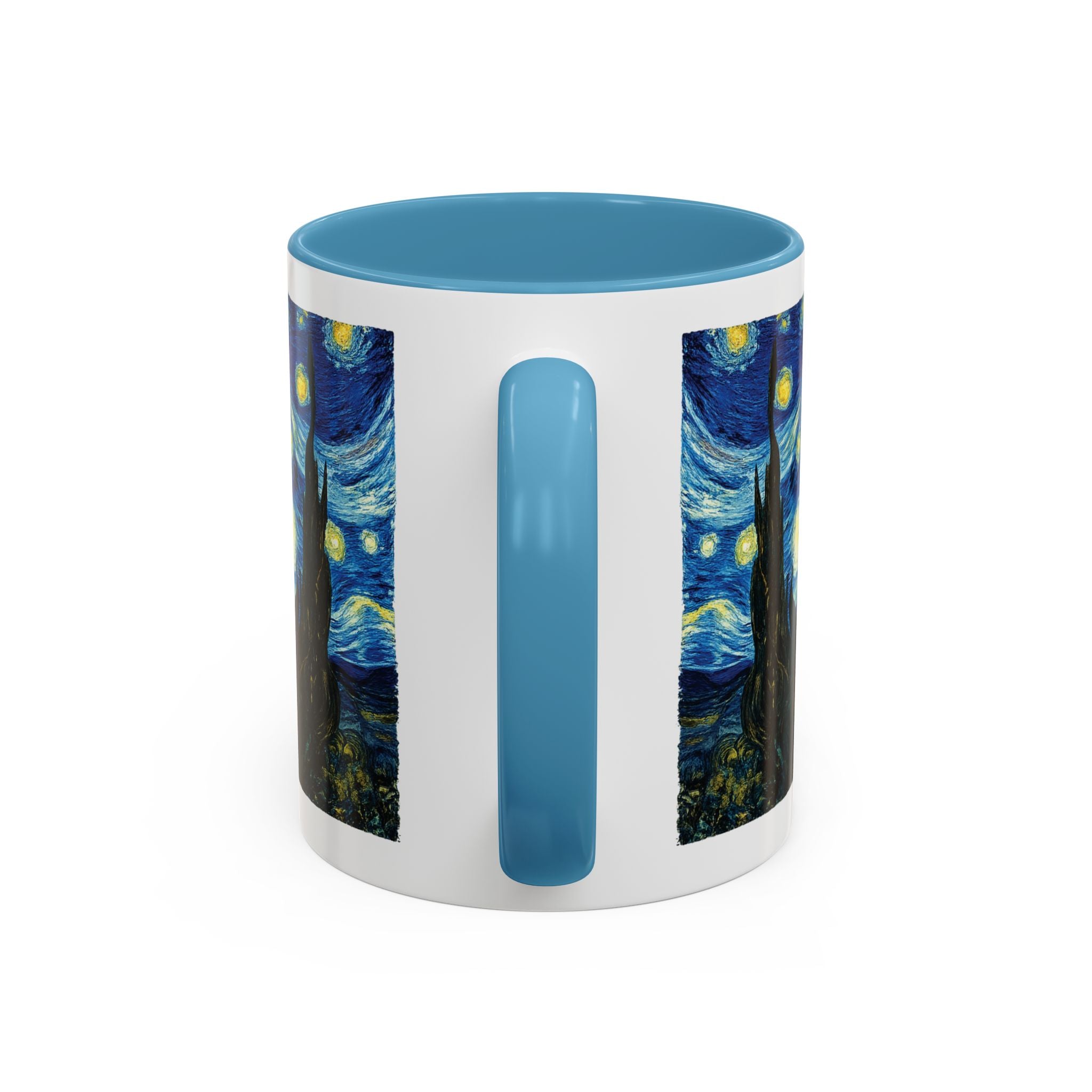 Starry Night Accent Coffee Mug — Van Gogh Style Night Sky Coffee Cup (11/15oz)