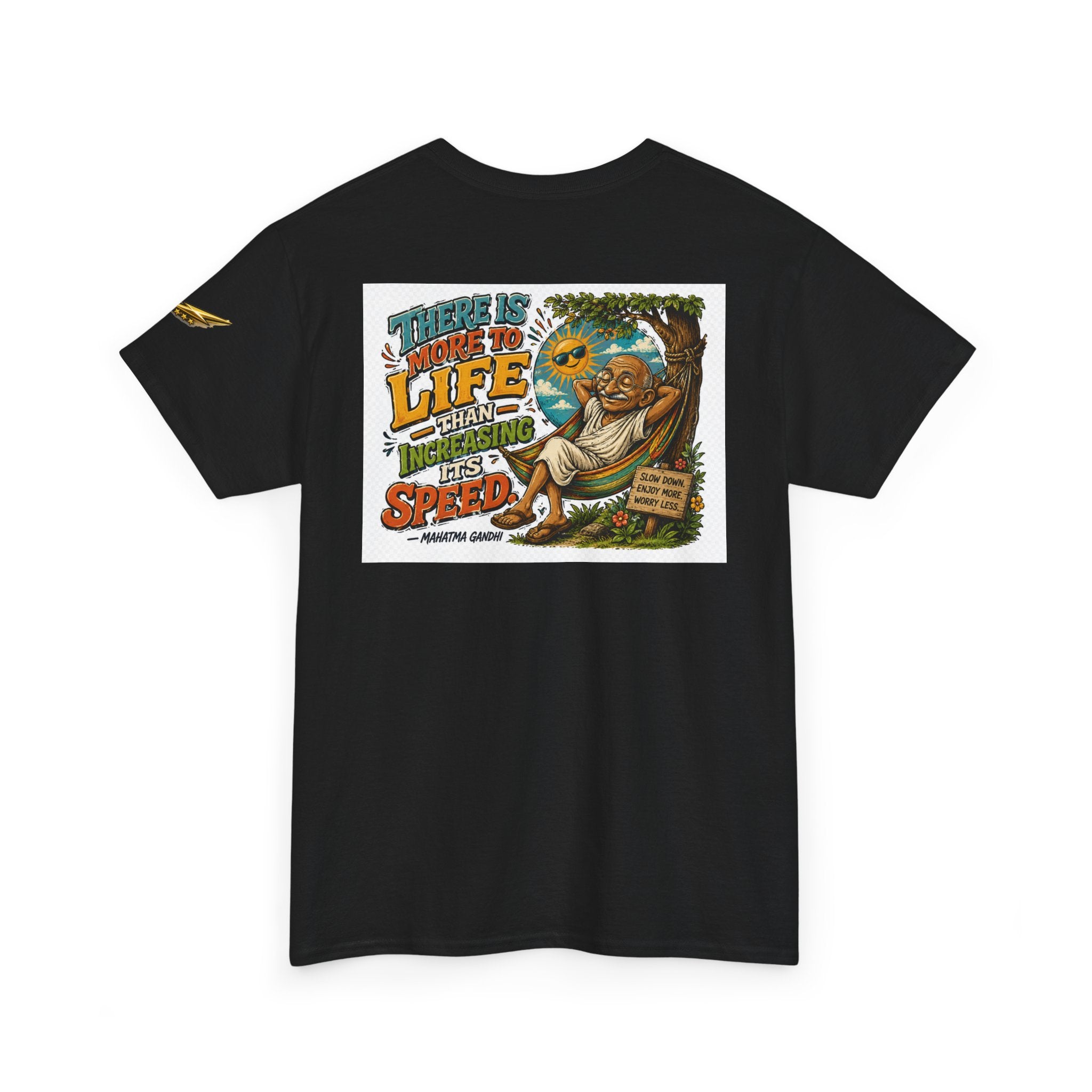 Relaxed Graphic Tee — "There Is More To Life Than Increasing Its Speed" Vintage Beach Shirt