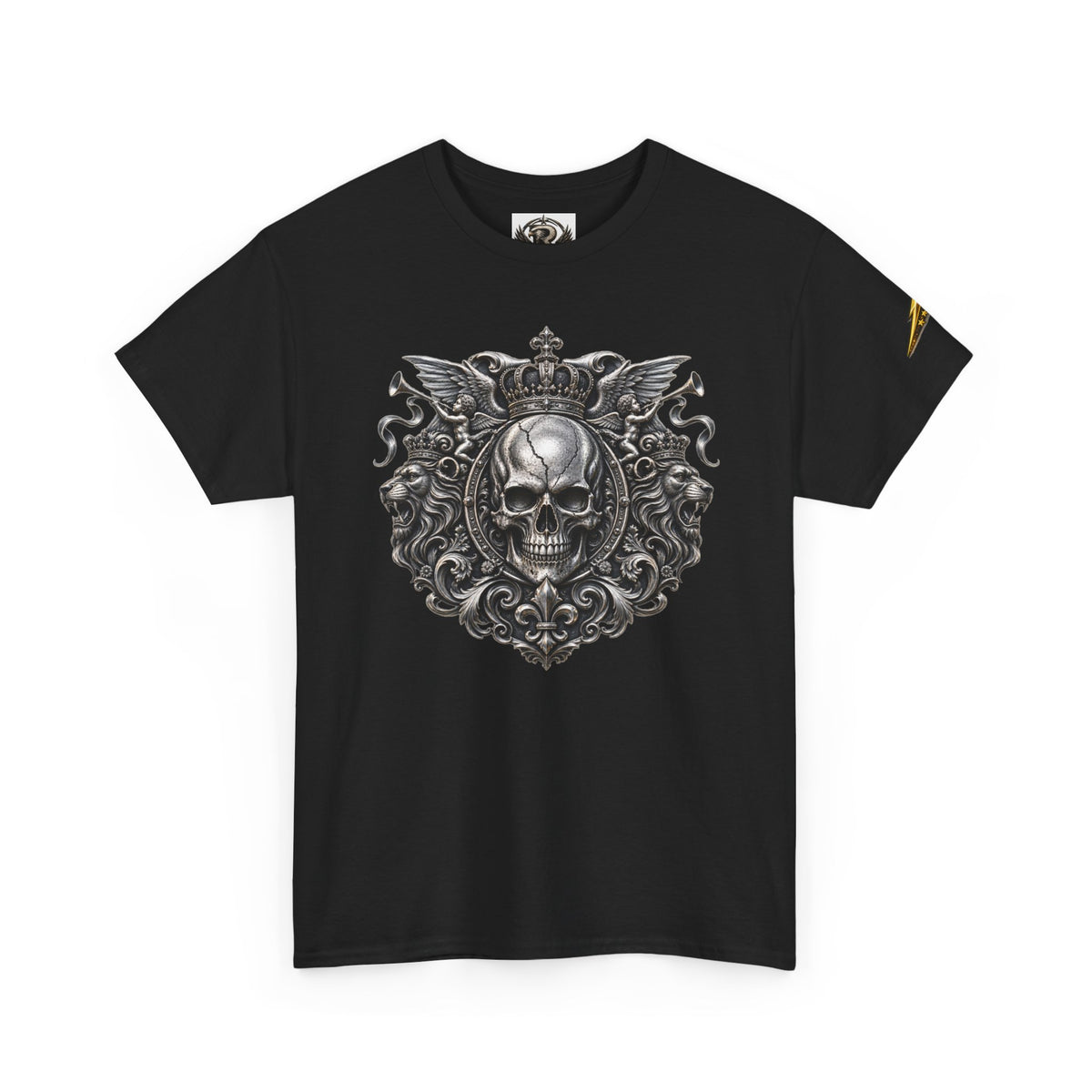 Skull Crest Tee – Gothic Crowned Skull Graphic T-Shirt