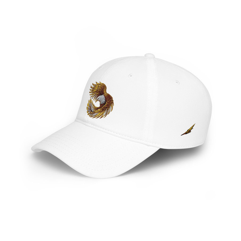 Embroidered Golden Eagle Baseball Cap — Low Profile Cap
