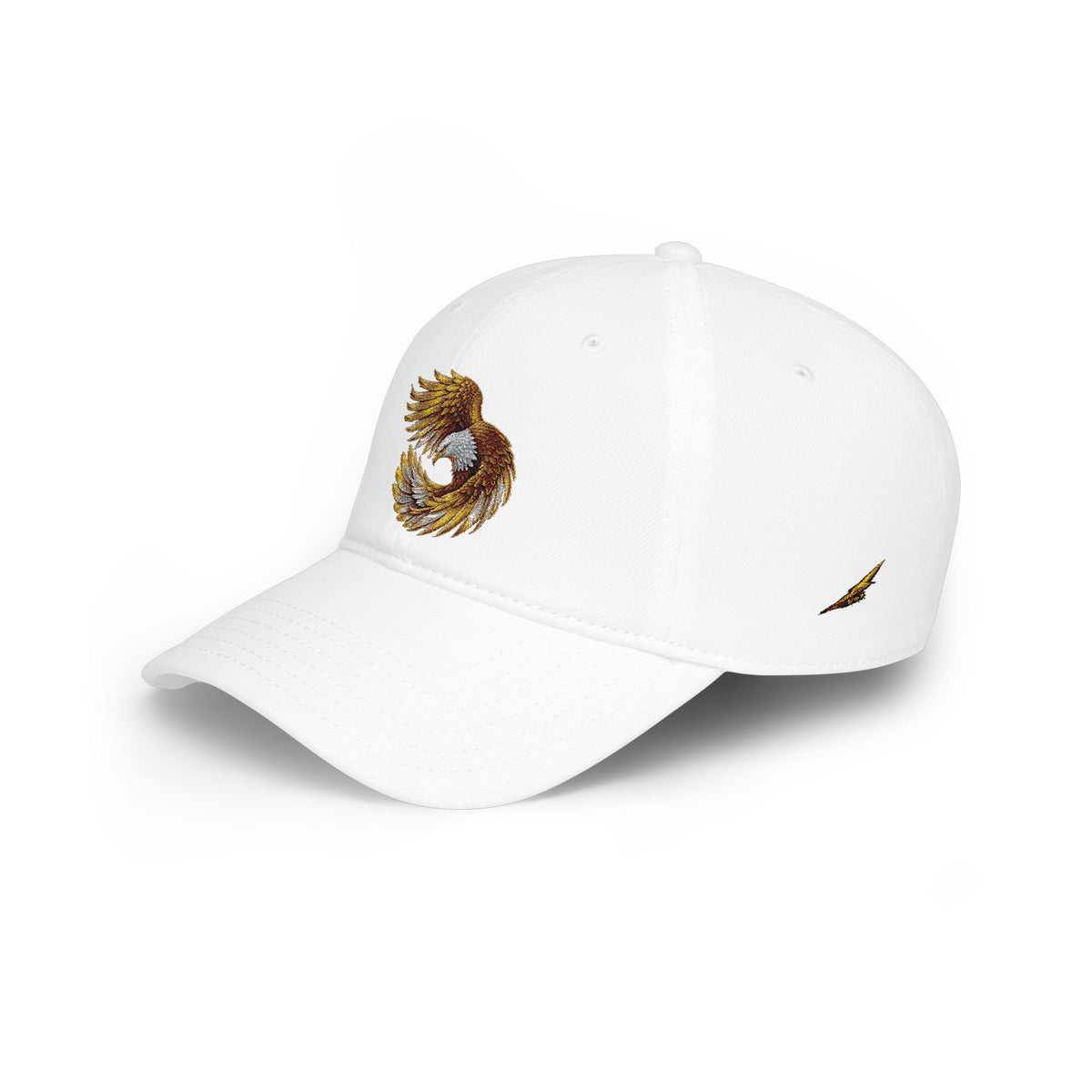 Embroidered Golden Eagle Baseball Cap — Low Profile Cap