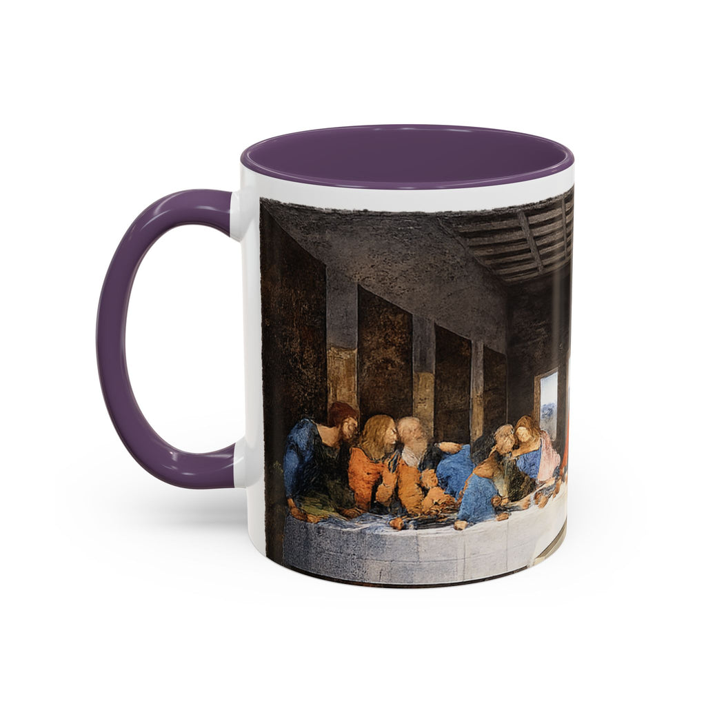 Last Supper Accent Coffee Mug — Religious Art Ceramic Coffee Cup (11/15oz)