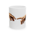 Creation of Adam Ceramic Mug – Renaissance Hands Coffee Cup (11oz & 15oz)