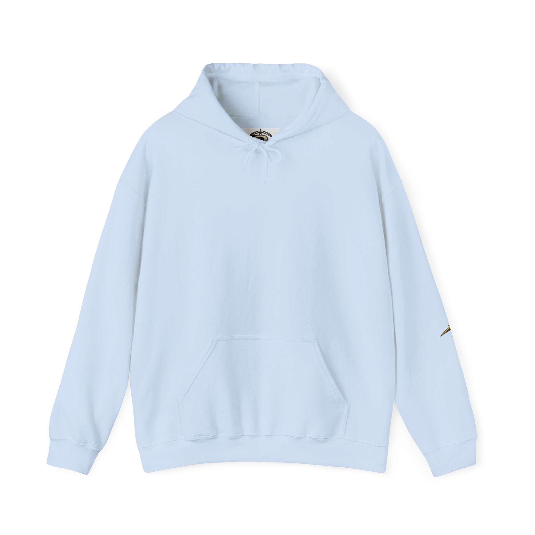 Hoodie — "Unshaken, Unmoved, Unapologetic" Skull Crest Back Print