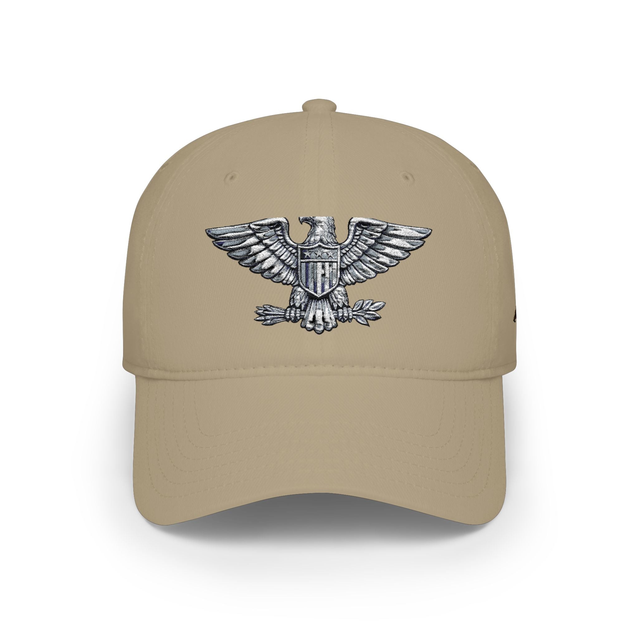 Low Profile Baseball Cap — Large Embroidered Colonel Eagle (Vintage, Multiple Colors)