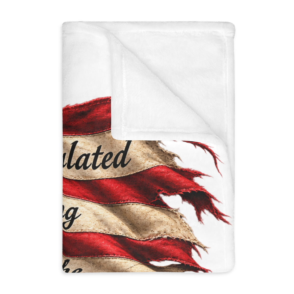 2nd Amendment American Flag Velveteen Blanket