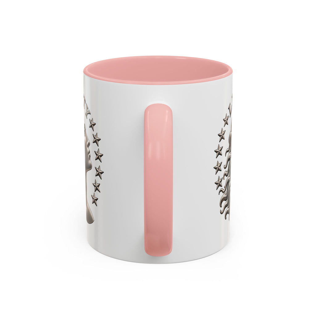 Liberty Coin Accent Coffee Mug — Vintage Lady Head Design (11/15 oz)
