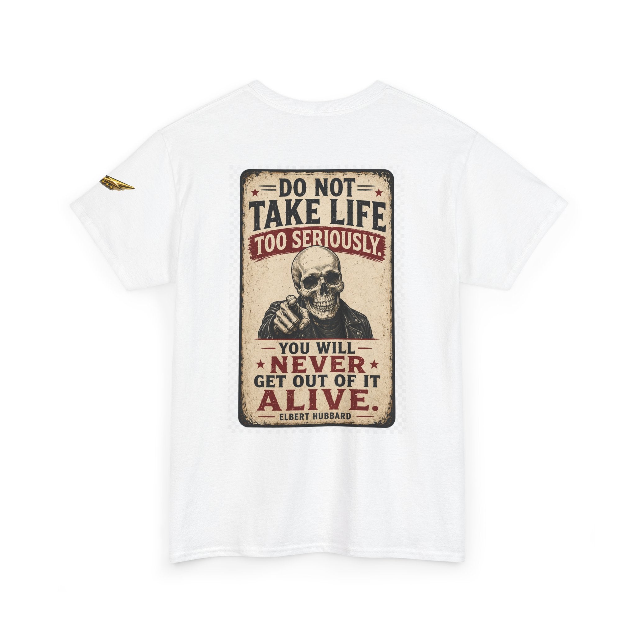 Do Not Take Life Too Seriously Skull T‑Shirt – Vintage Sarcastic Quote Tee