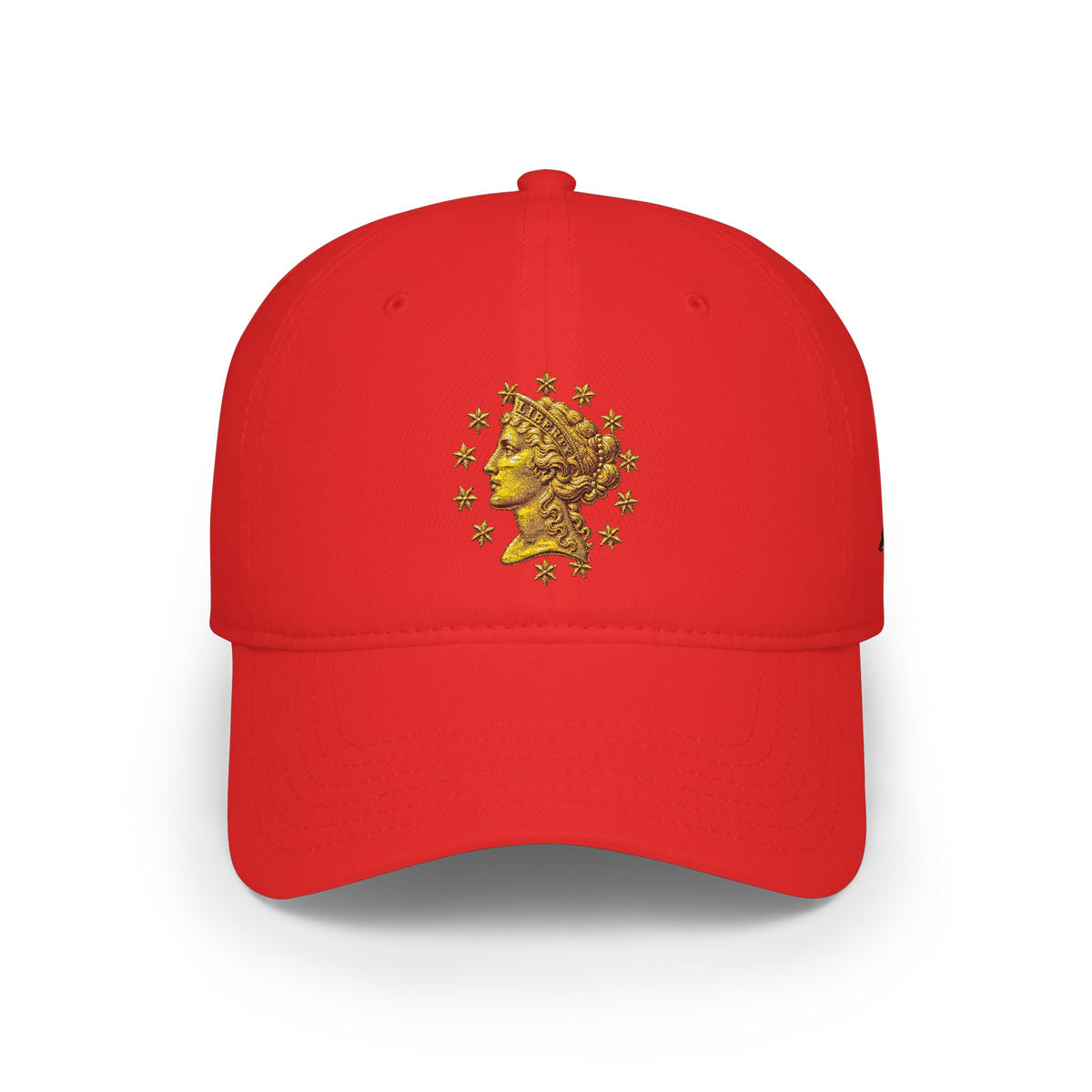Gold Liberty Skull Cap — Low Profile Baseball Hat
