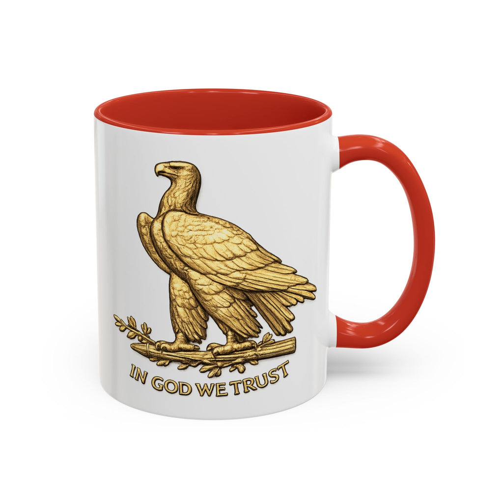 Gold Eagle "In God We Trust" Accent Coffee Mug
