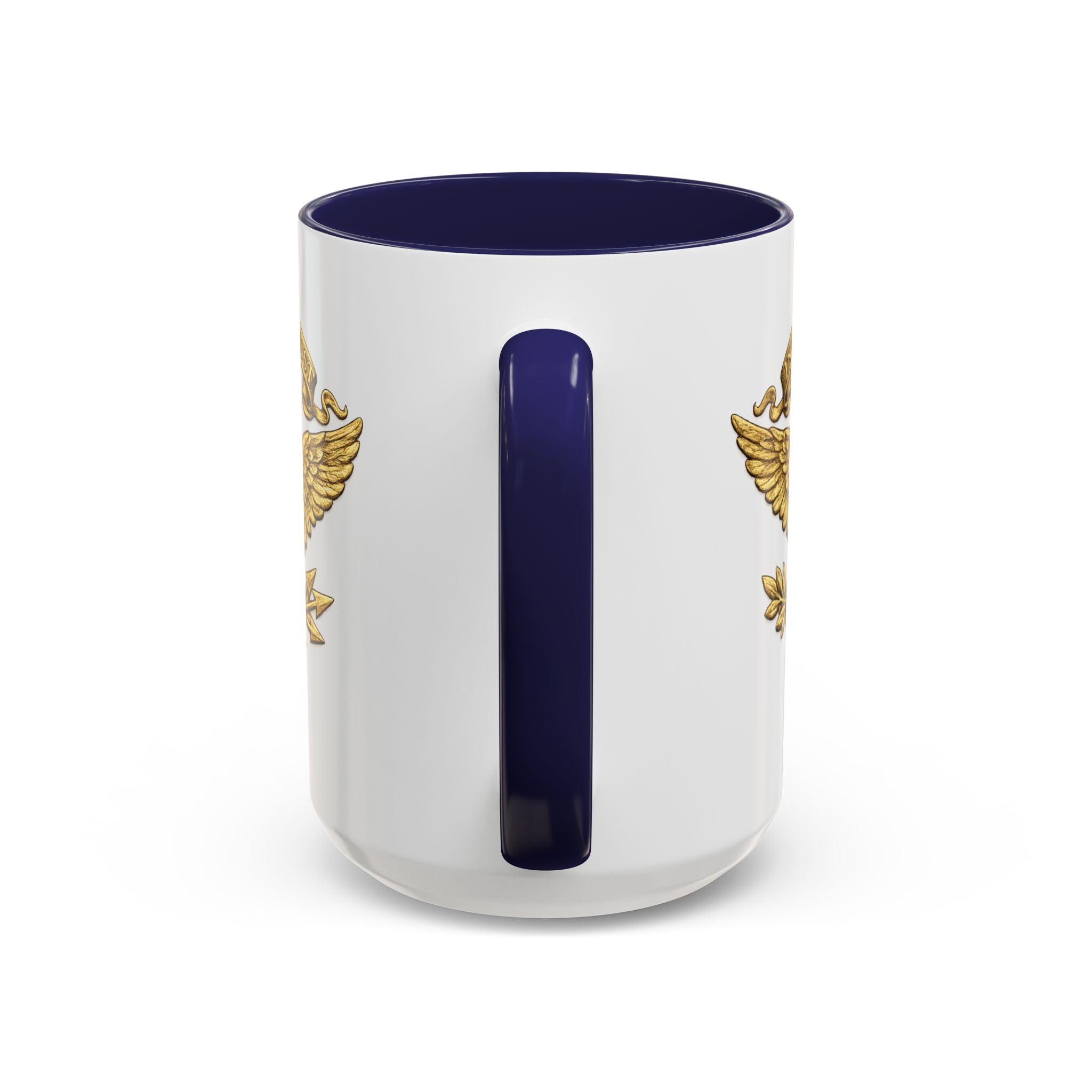 Gold Eagle 'In God We Trust' Accent Coffee Mug — Patriotic 11/15oz