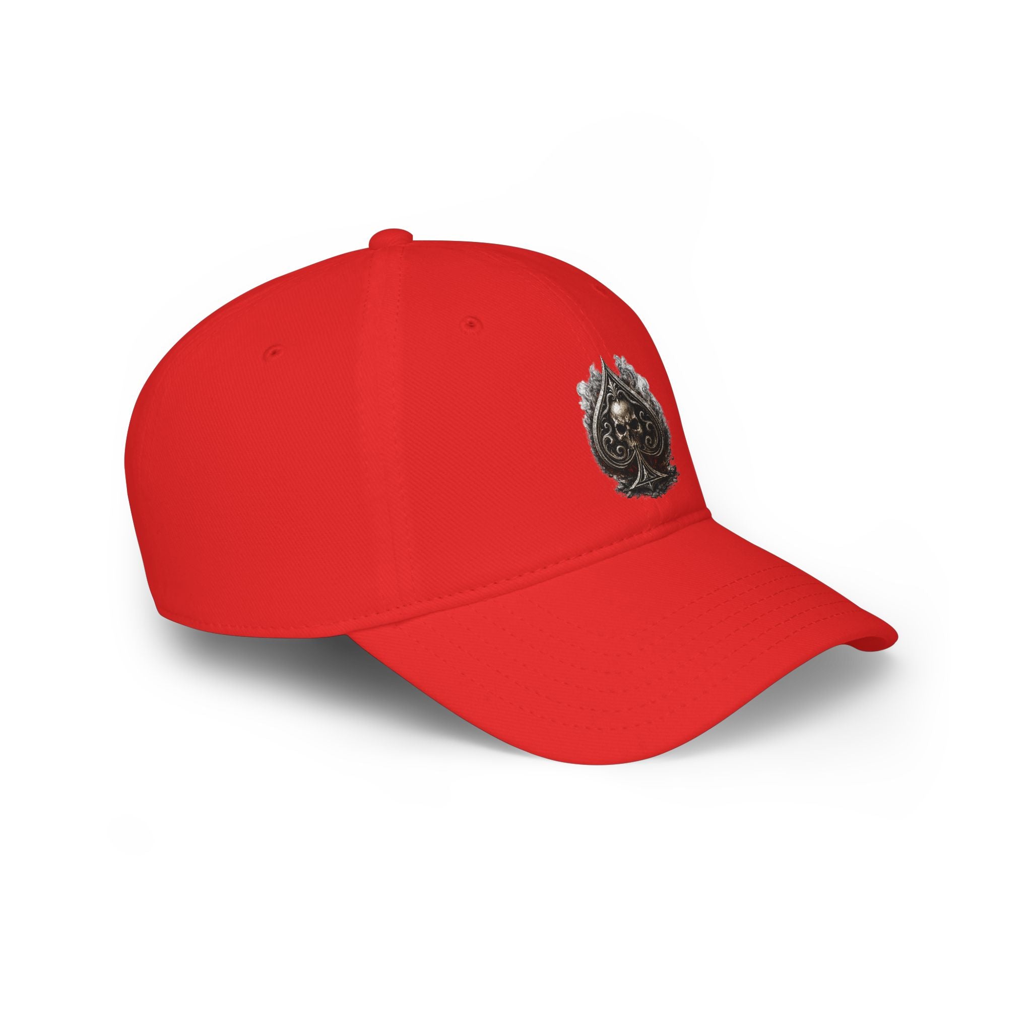 Skull Ace Embroidered Baseball Cap
