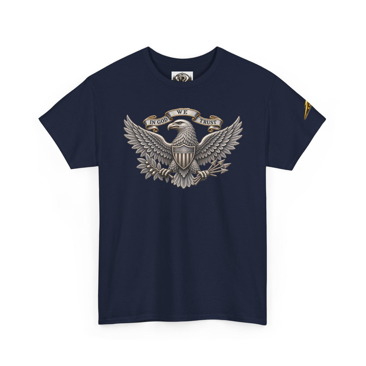 Patriotic Eagle Graphic Tee – American Shield Front & Back T‑Shirt