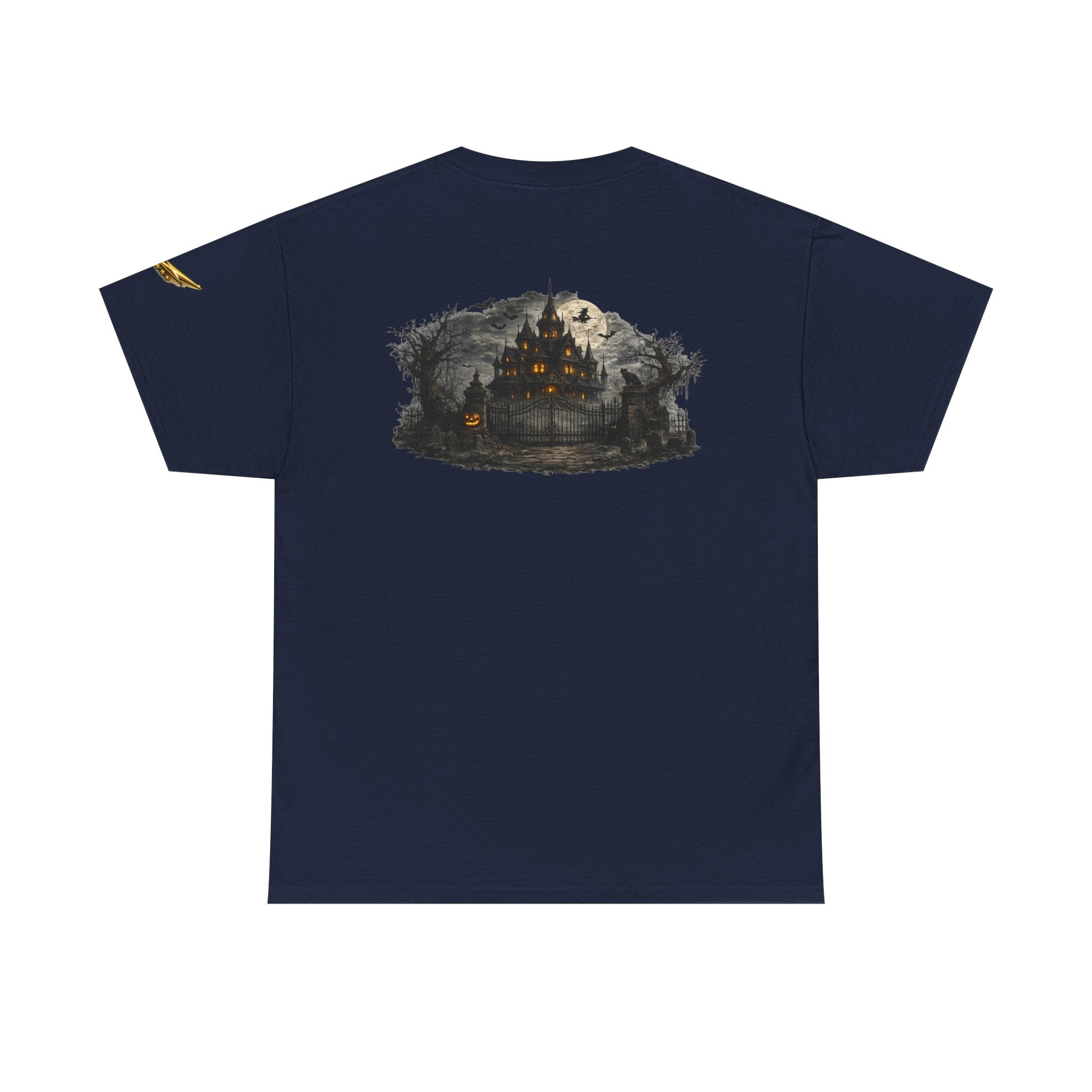Haunted Mansion Tee — Spooky Gothic Castle Graphic T-Shirt