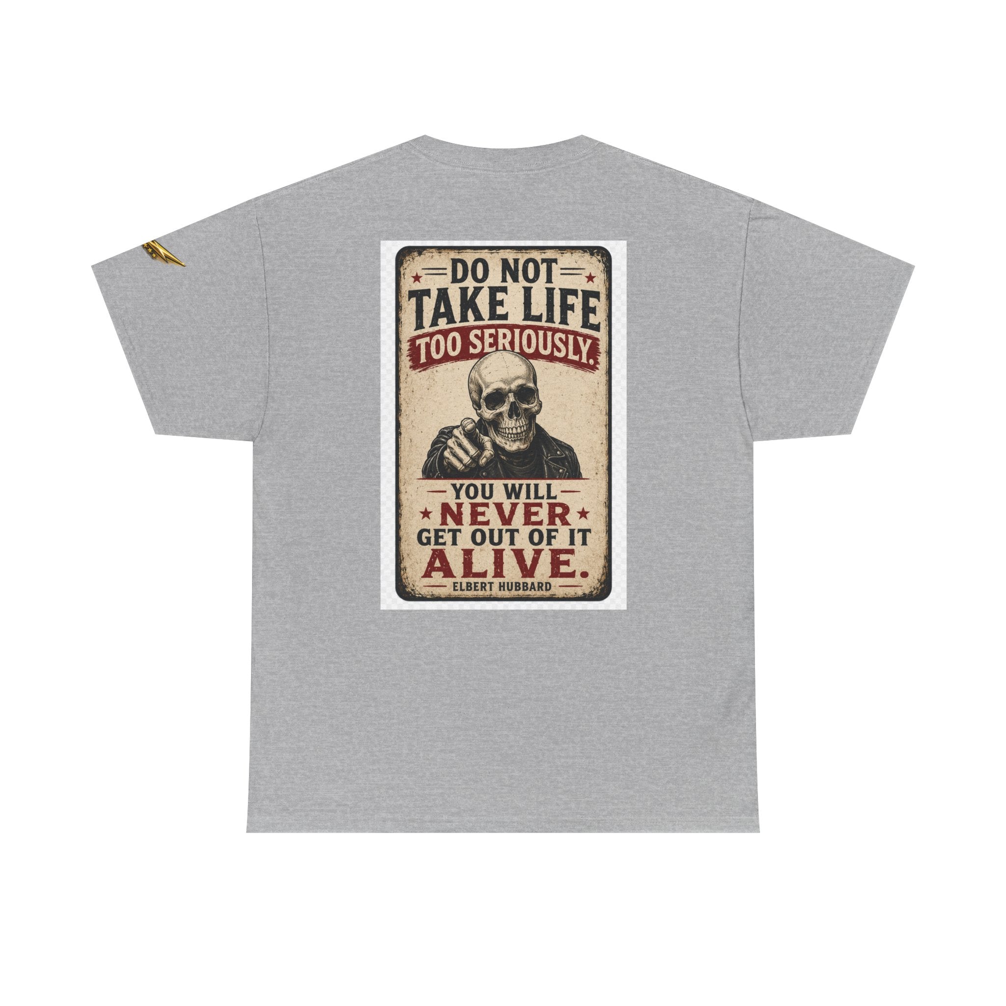 Do Not Take Life Too Seriously Skull T‑Shirt – Vintage Sarcastic Quote Tee