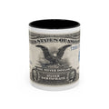 Dollar Bill Accent Coffee Mug — Vintage US Currency Design (11/15oz)