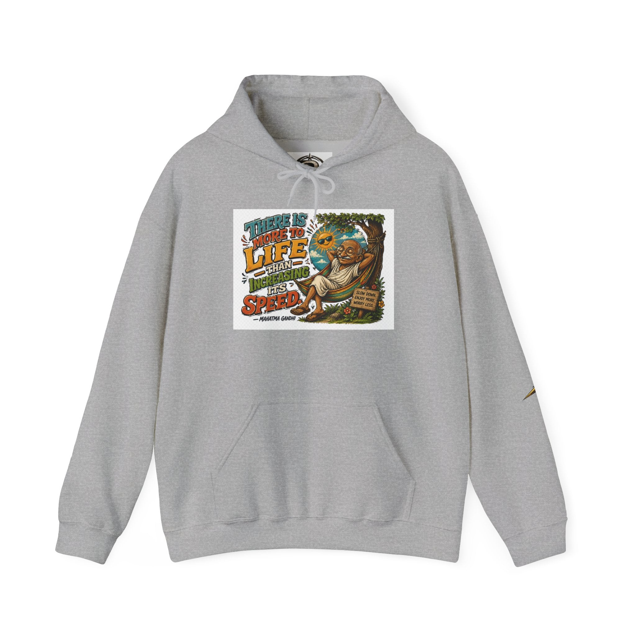 Sloth Life Hoodie — "There Is More to Life Than Speed" Relaxed Pullover