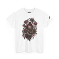 Horror Clown Graphic Tee — Dark Creepy Skull & Roses T-Shirt