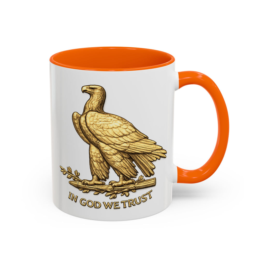 Gold Eagle "In God We Trust" Accent Coffee Mug