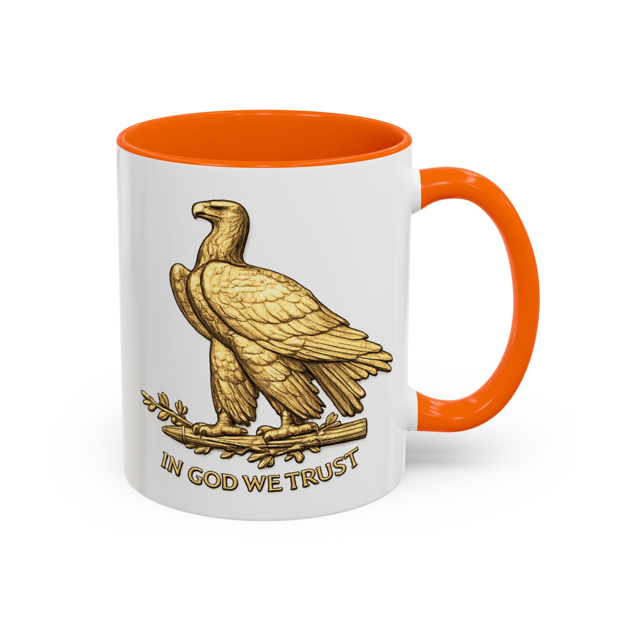 Gold Eagle "In God We Trust" Accent Coffee Mug