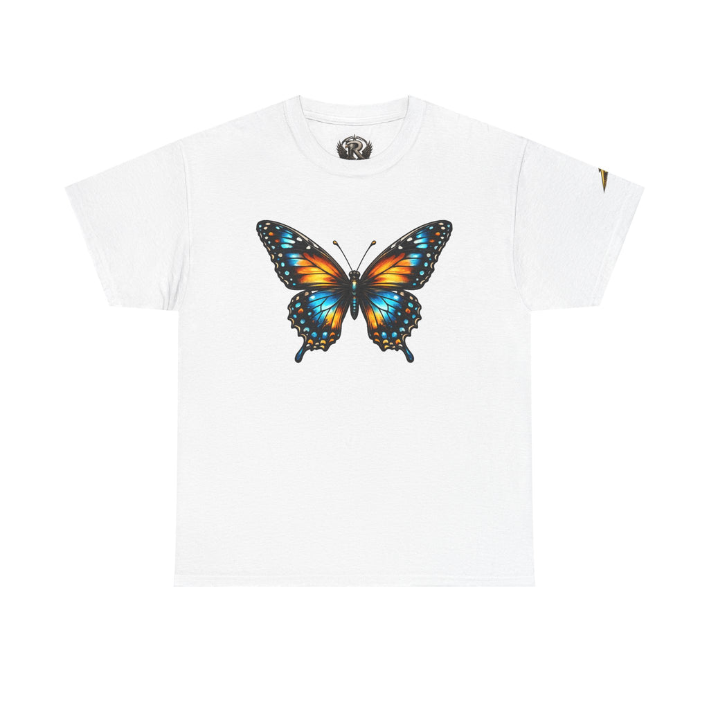 Butterfly Graphic Tee — Vibrant Monarch-Inspired Chest Print