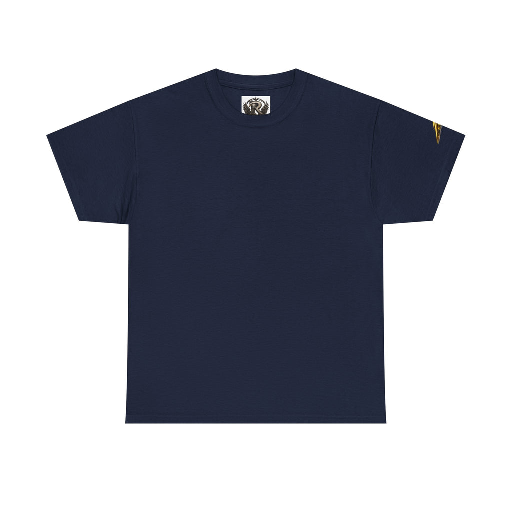 Fire-Breathing Horse Graphic Tee — Mythic Black Stallion Back Print