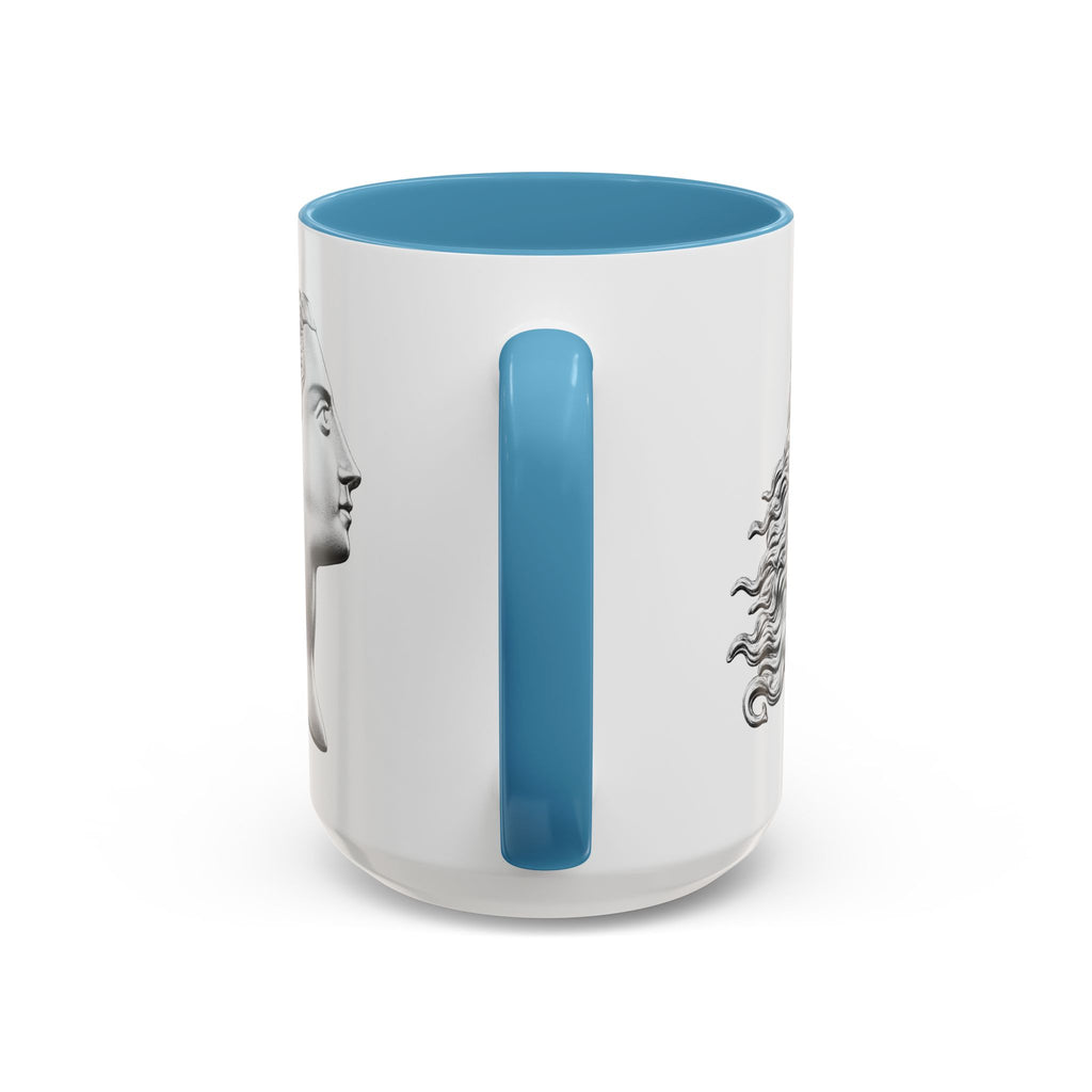 Sculpted Profile Accent Coffee Mug — Classical Bust Design (11/15 oz)
