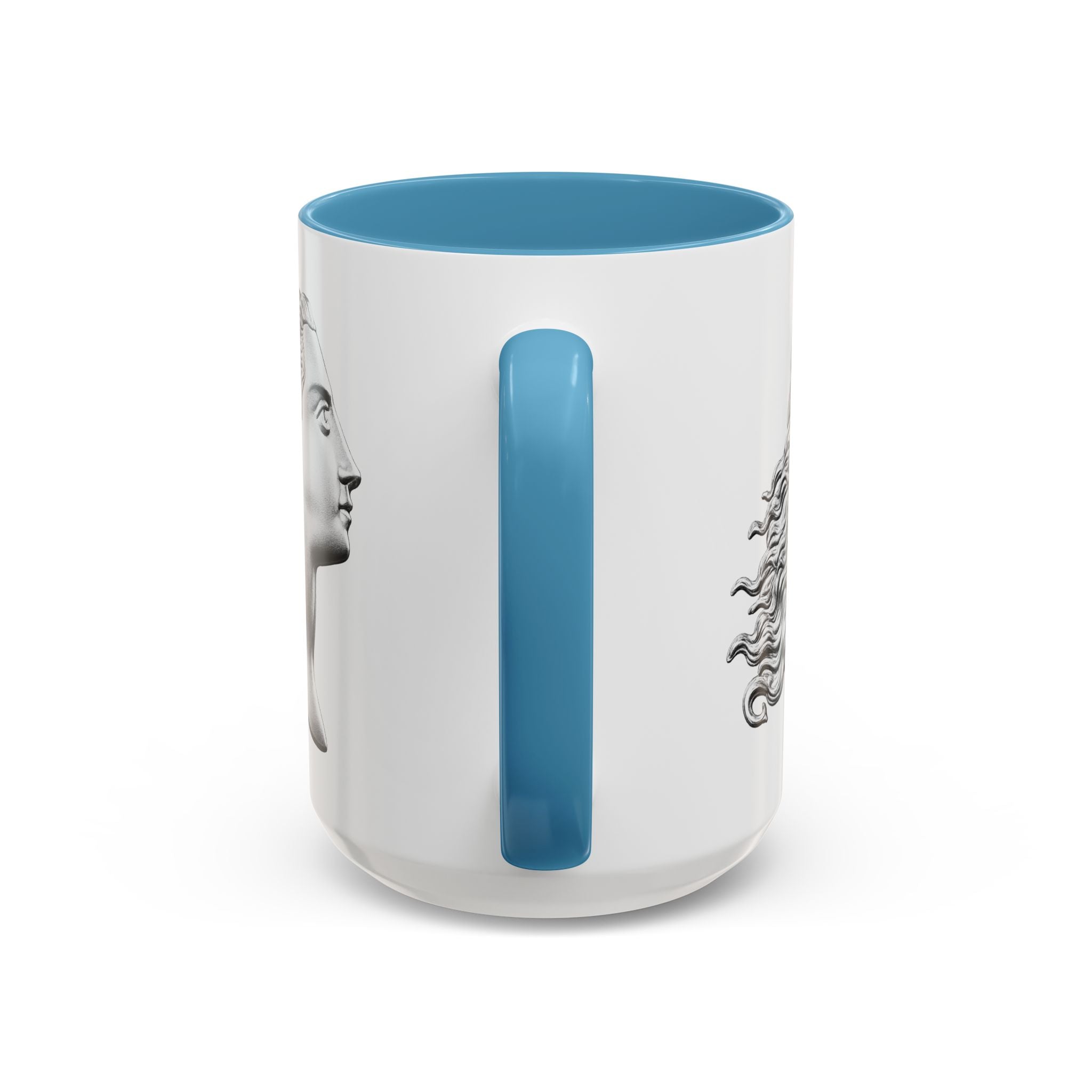 Sculpted Profile Accent Coffee Mug — Classical Bust Design (11/15 oz)
