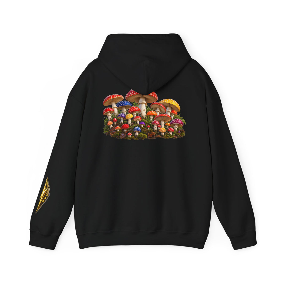 Mushroom Hoodie — Vintage Fly Agaric Fungi Graphic Pullover