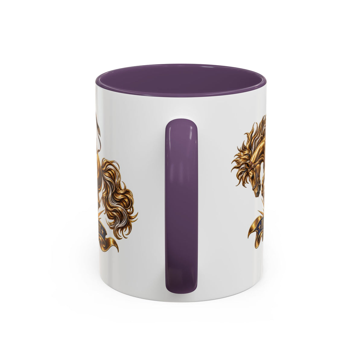 In God We Trust Golden Horse Accent Coffee Mug