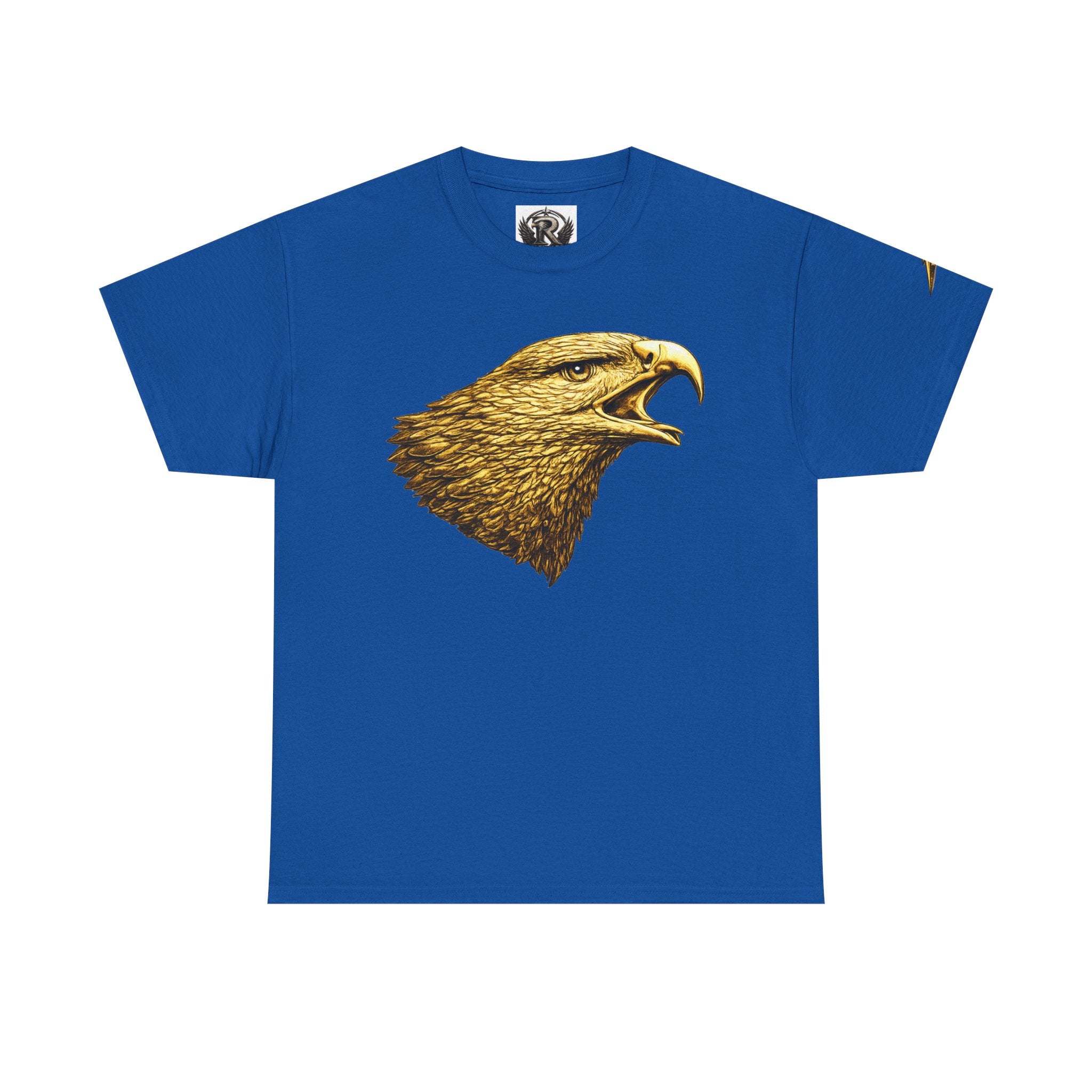 Eagle Head Graphic Tee — Vintage Golden Raptor Shirt
