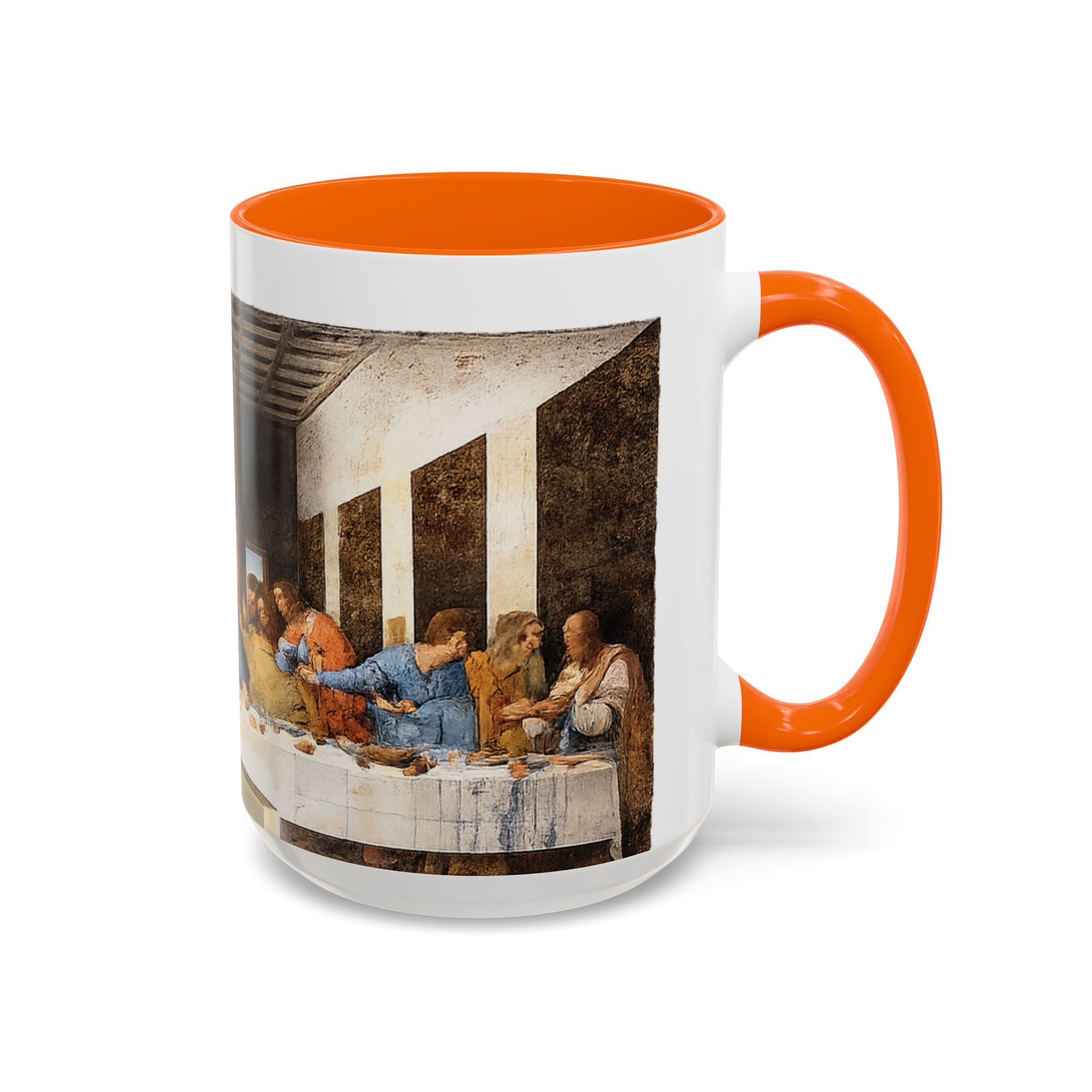 Last Supper Accent Coffee Mug — Religious Art Ceramic Coffee Cup (11/15oz)