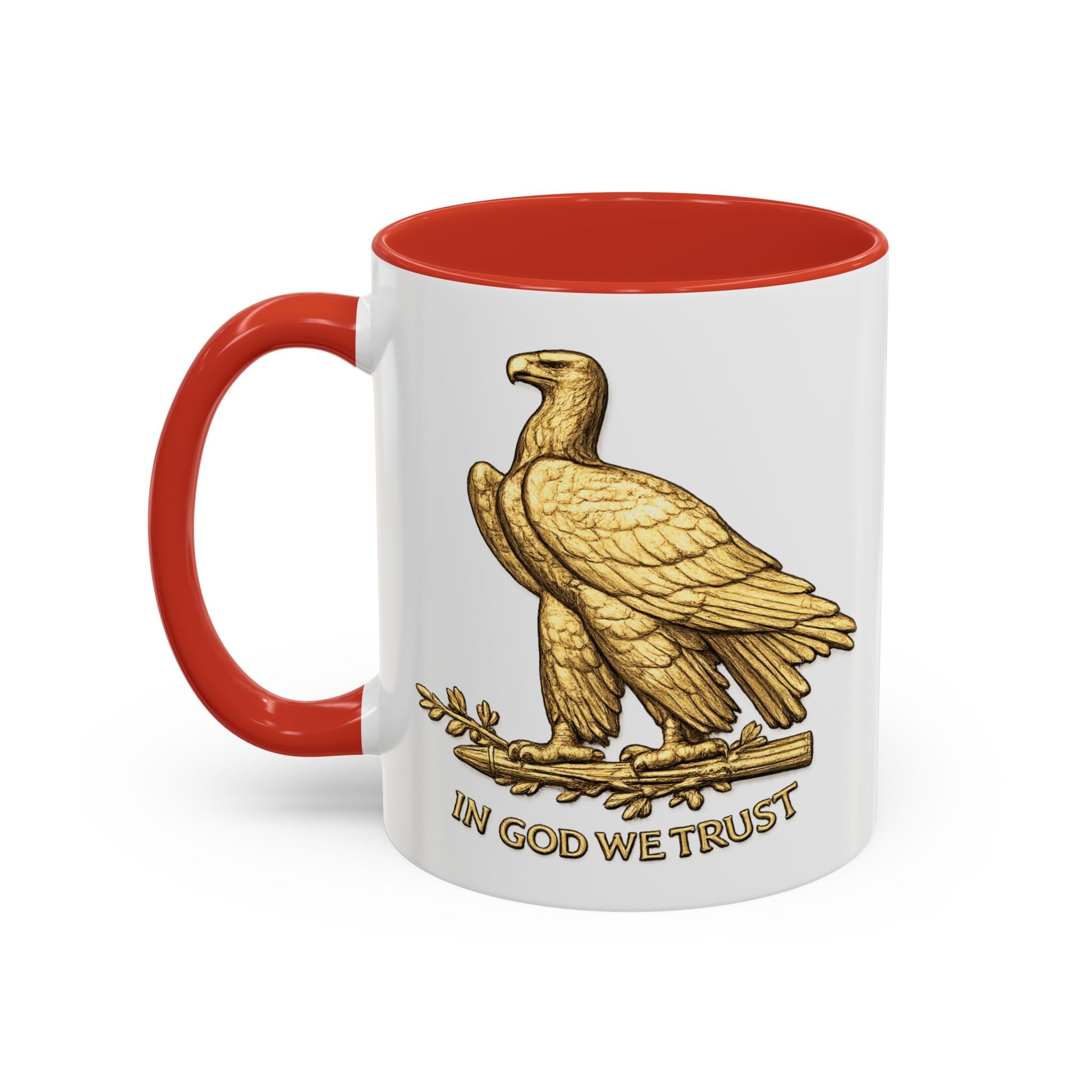 Gold Eagle "In God We Trust" Accent Coffee Mug