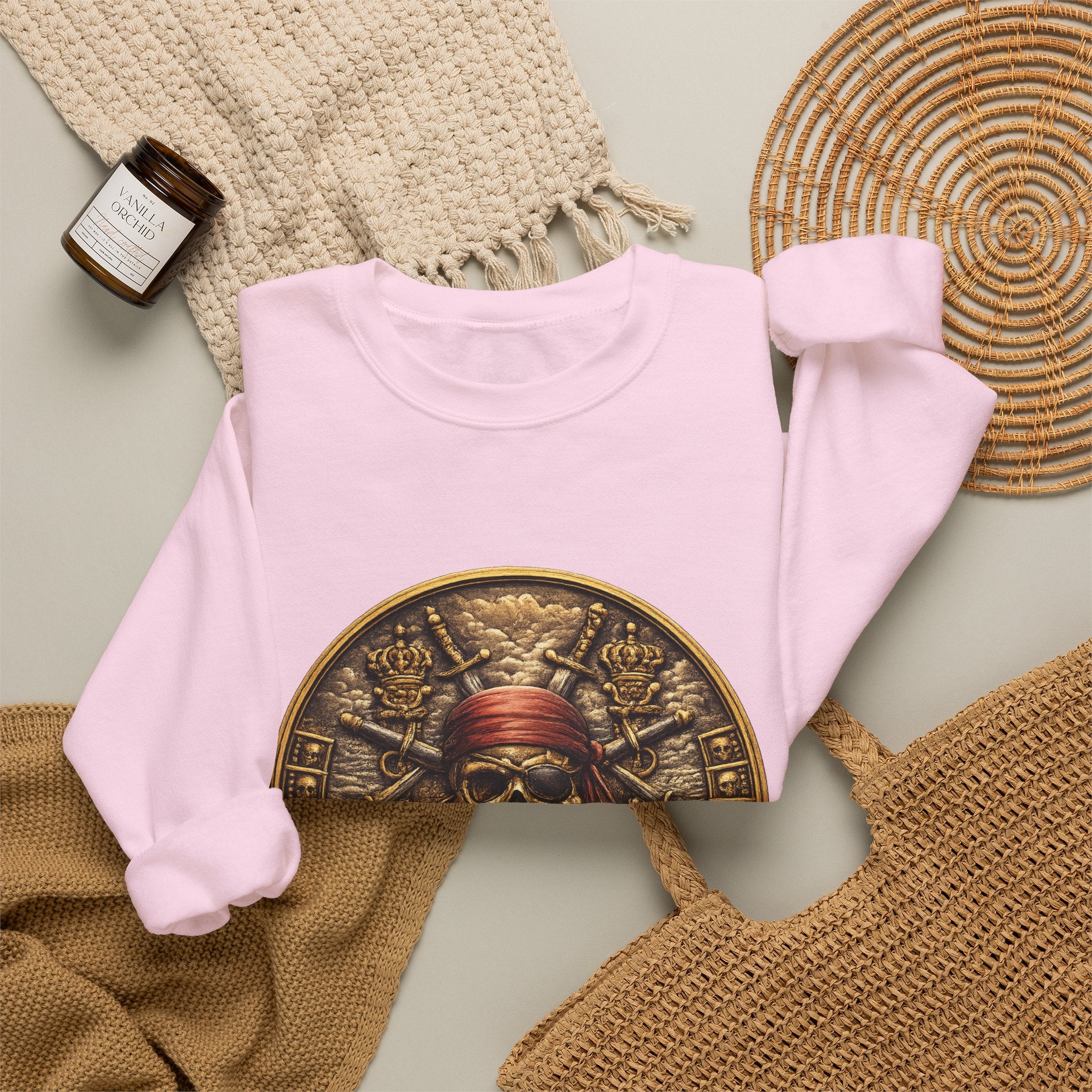 Pirate Skull Coin Crewneck Sweatshirt