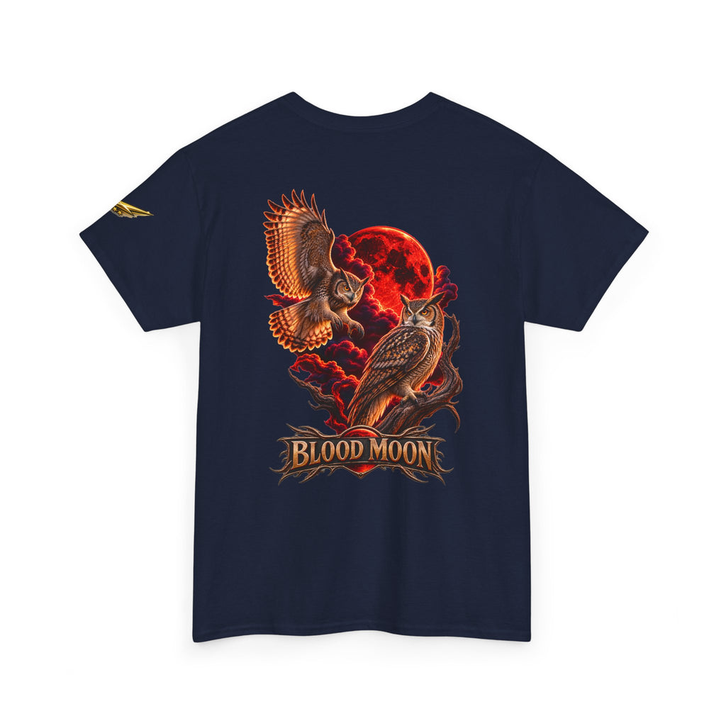 T-Shirt — 'Blood Moon' Owl Graphic Tee