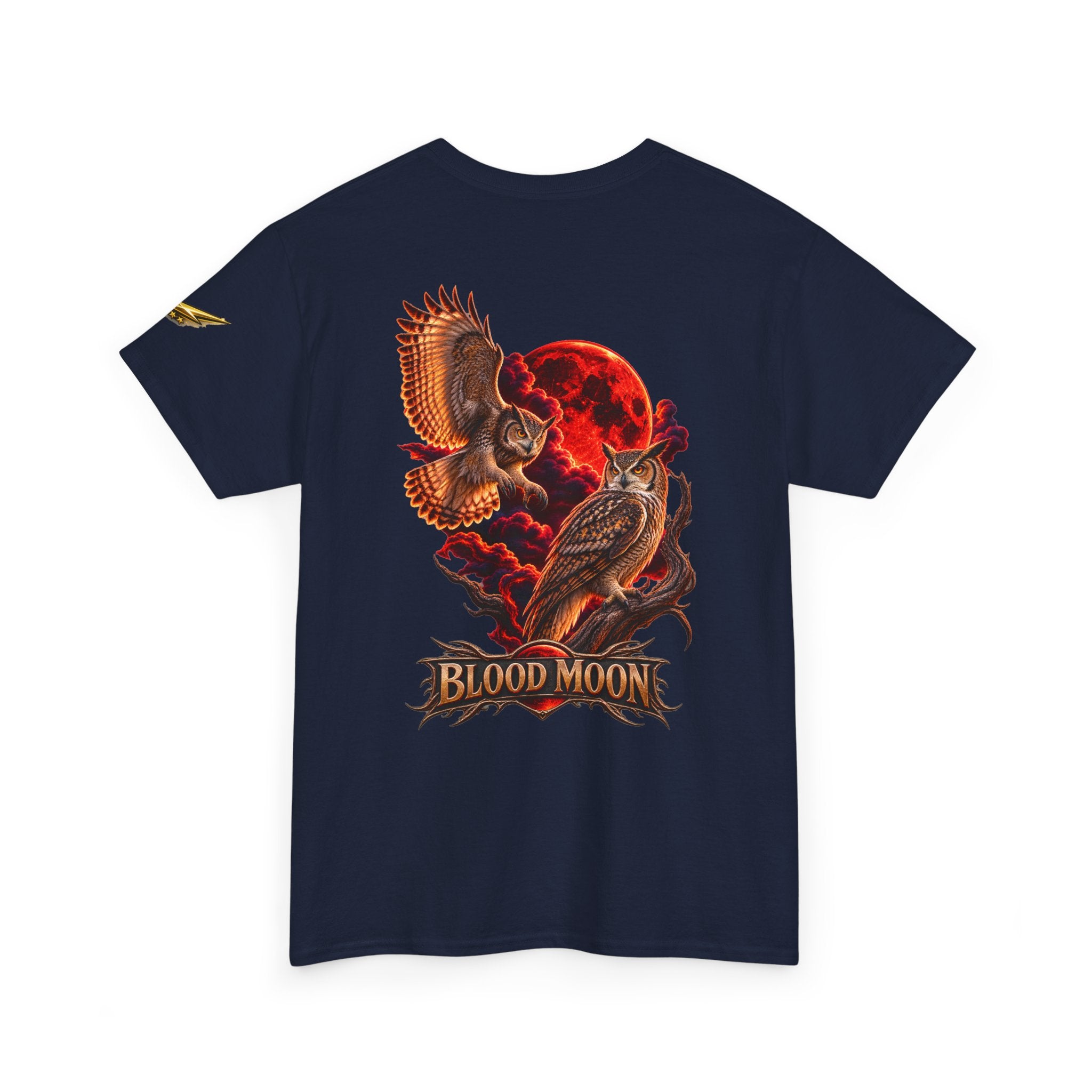 T-Shirt — 'Blood Moon' Owl Graphic Tee