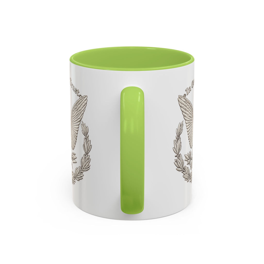 Eagle Emblem Coffee Mug — "In God We Trust" Accent Ceramic Mug (11/15oz)