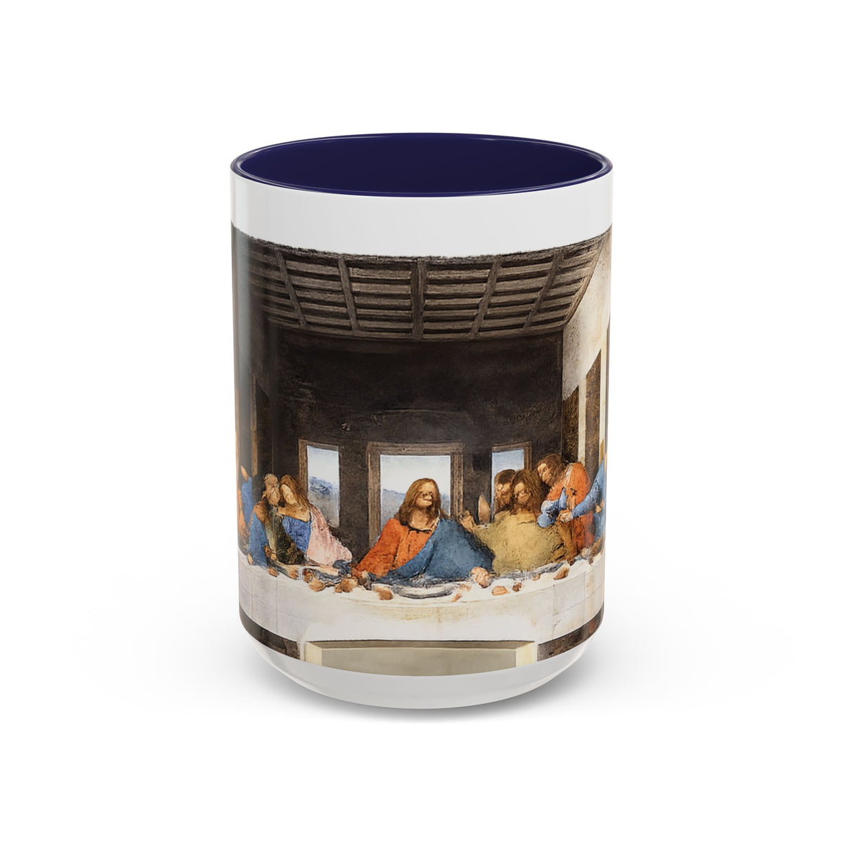 Last Supper Accent Coffee Mug — Religious Art Ceramic Coffee Cup (11/15oz)