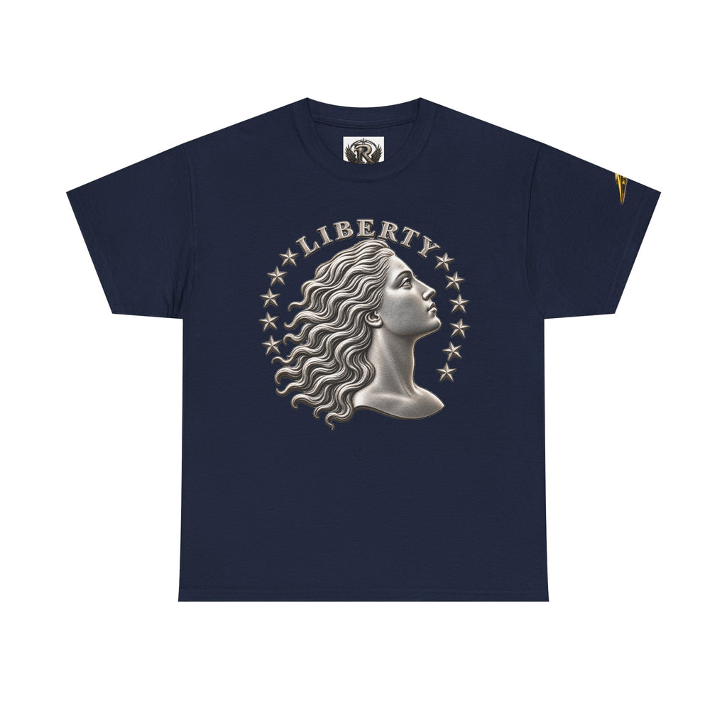 Liberty Eagle T-Shirt — Vintage Liberty Head & Soaring Eagle Graphic Tee