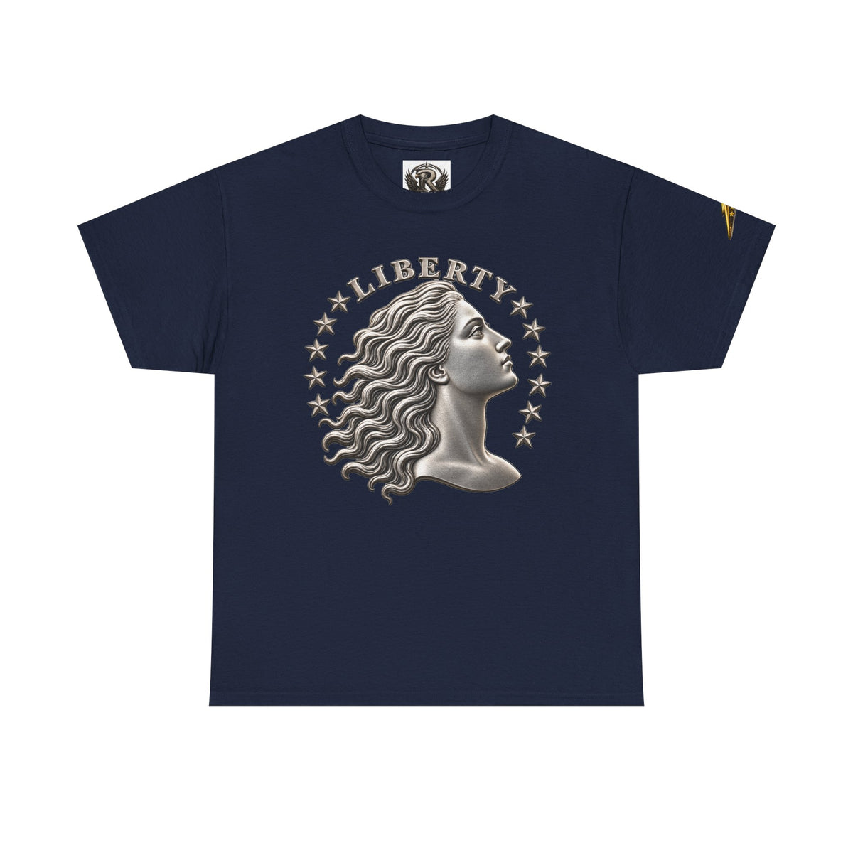 Liberty Eagle T-Shirt — Vintage Liberty Head & Soaring Eagle Graphic Tee