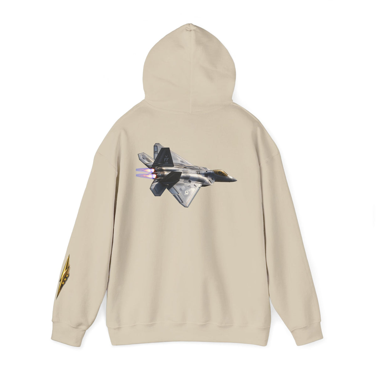 F-22 Raptor Jet Hoodie — Military Aircraft Pilot Flight Sweatshirt