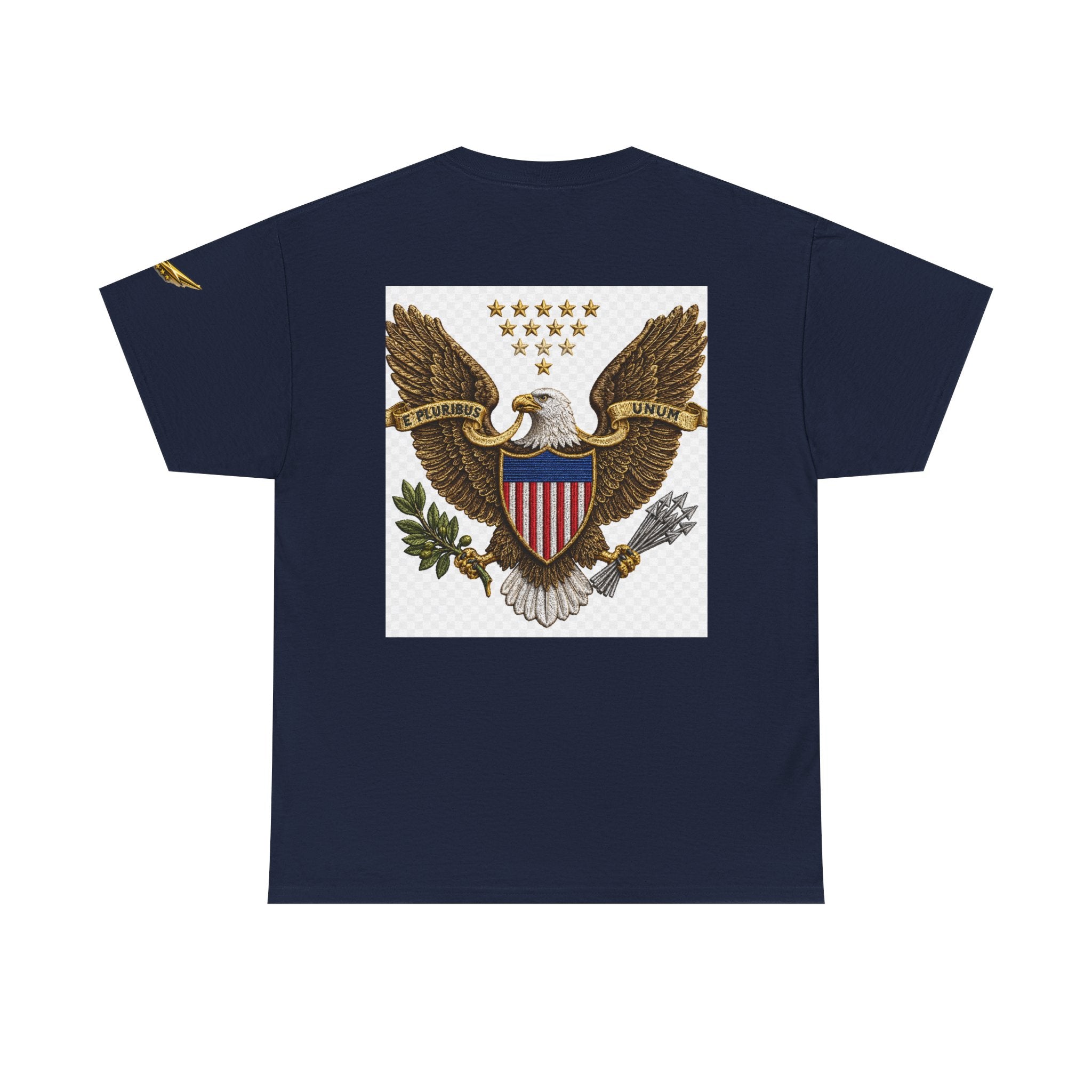 T-Shirt — Vintage American Eagle Graphic Tee with Shield & Stars