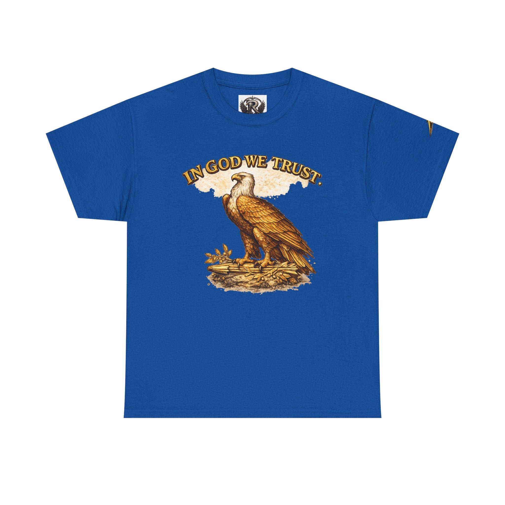 T-Shirt — "In God We Trust" Eagle & American Flag Patriotic Tee