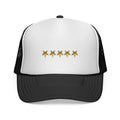 Five Gold Stars Trucker Cap — Embroidered Rating Hat