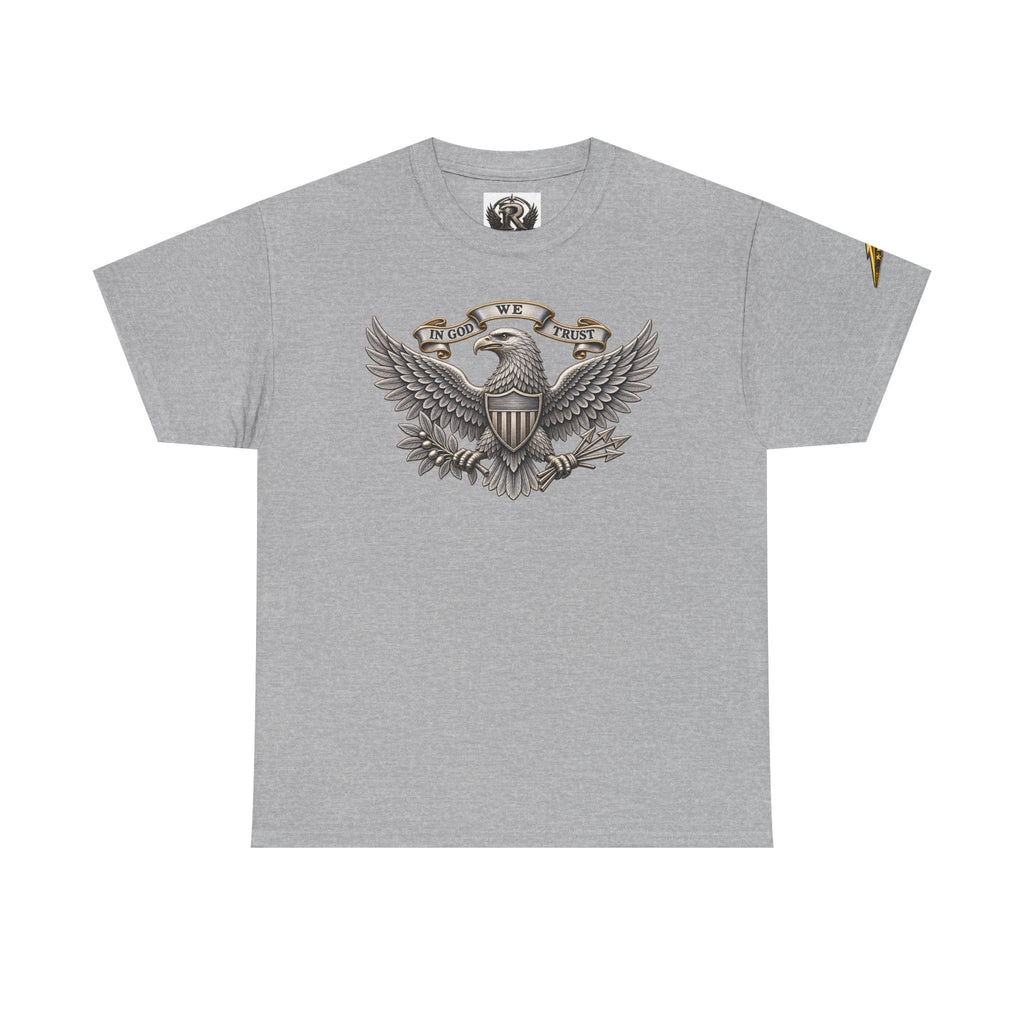 Patriotic Eagle Graphic Tee – American Shield Front & Back T‑Shirt